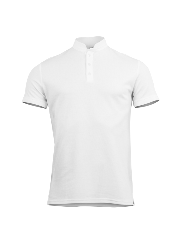 Polo manches courtes - AGUA - Blanc