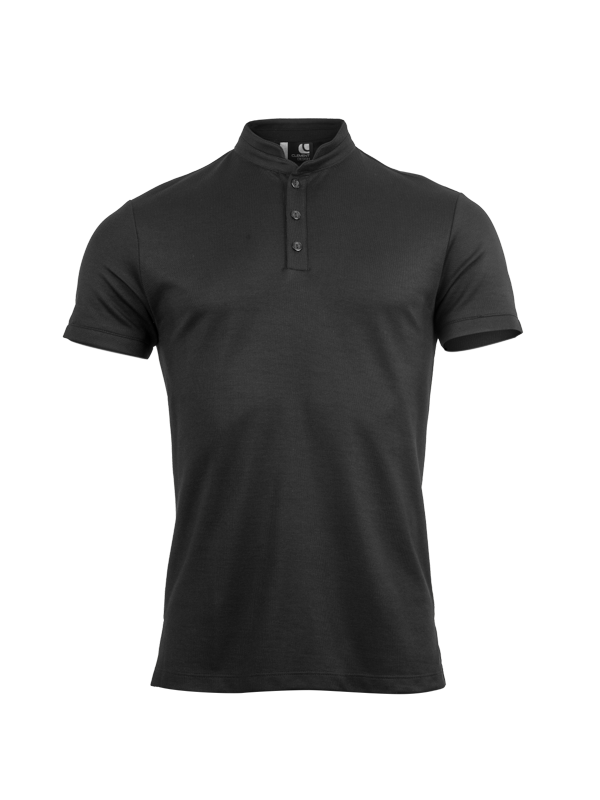 Polo manches courtes - AGUA - Noir