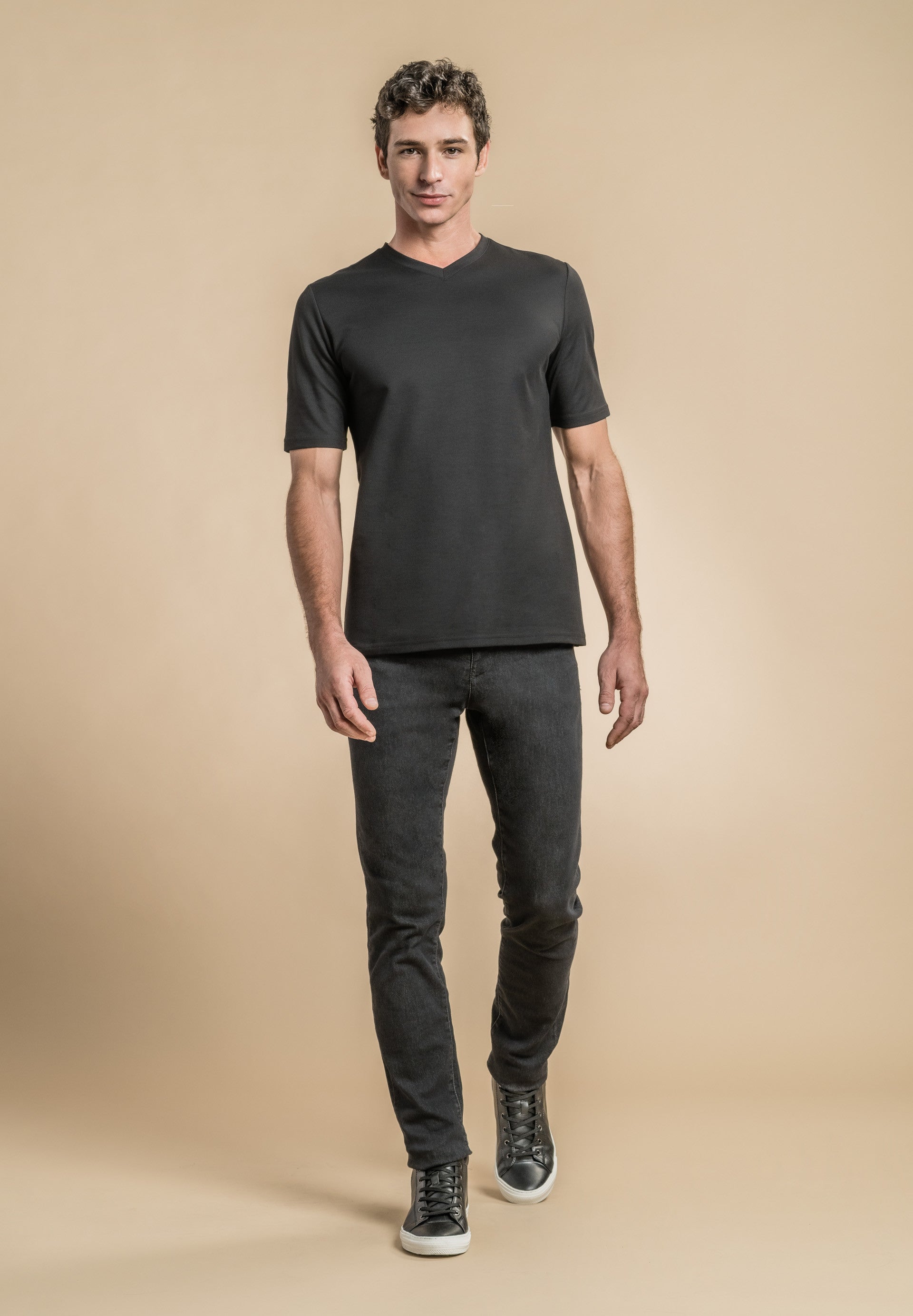 T-Shirt manches courtes - ALPHA - Noir