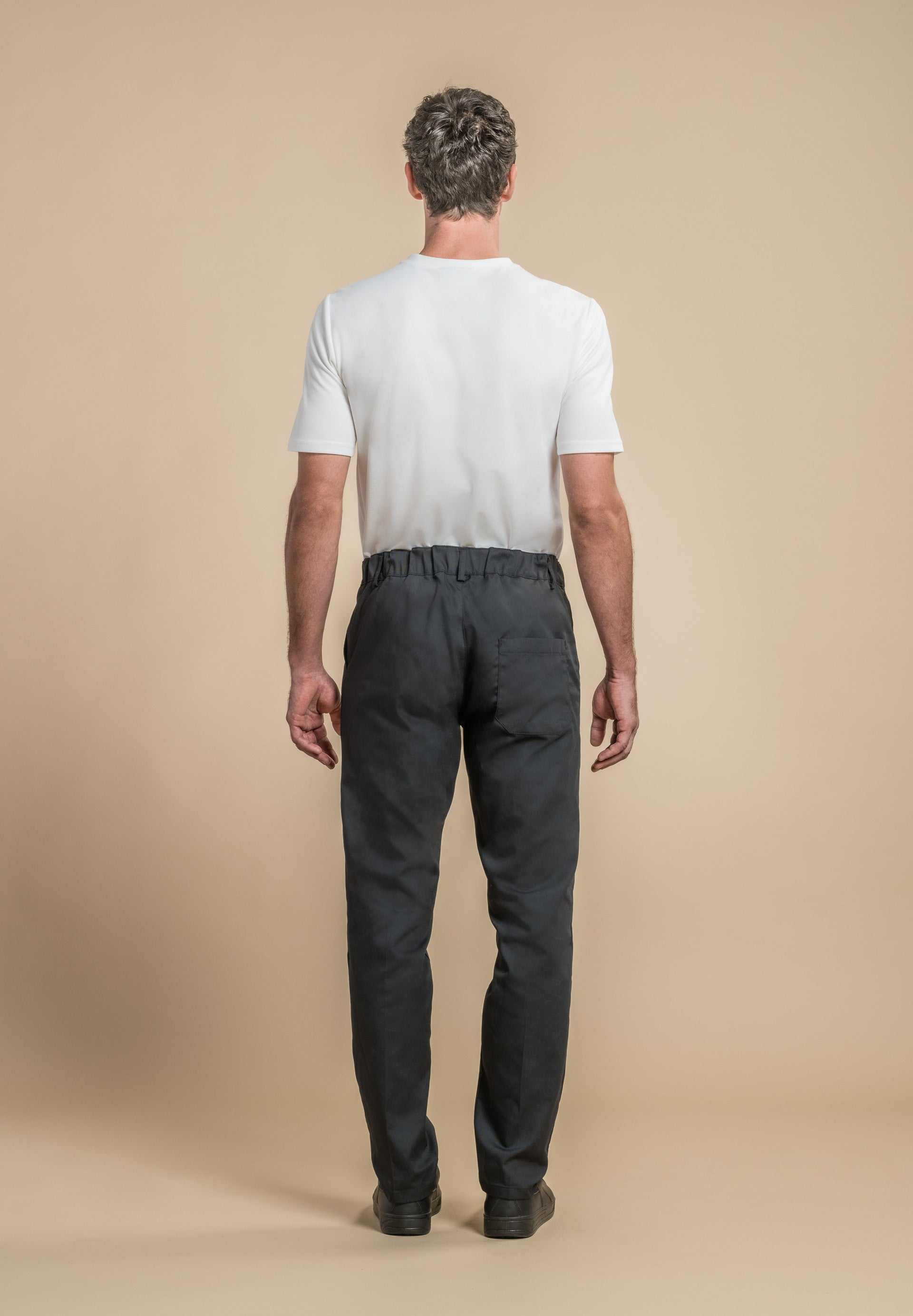 Pantalon de cuisine mixte ELISEOS - Noir