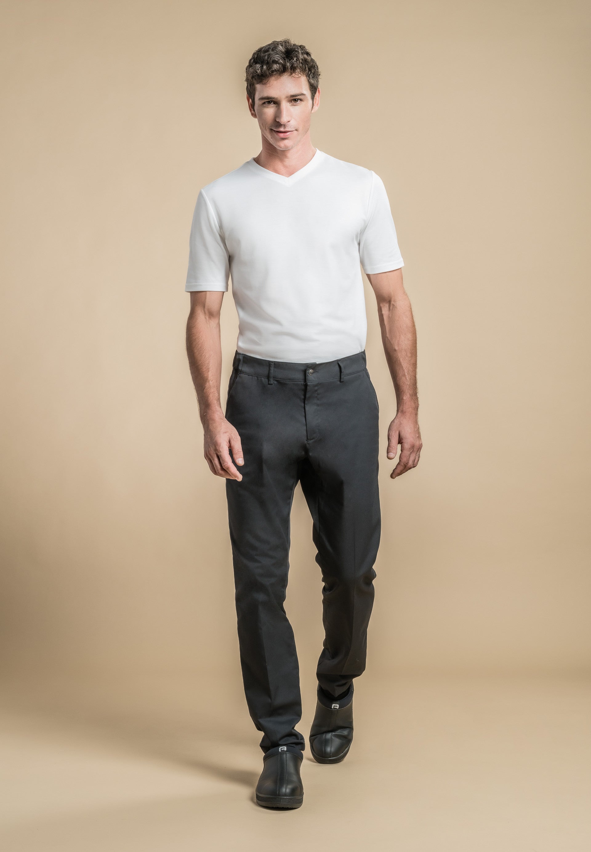 Pantalon de cuisine mixte ELISEOS - Noir