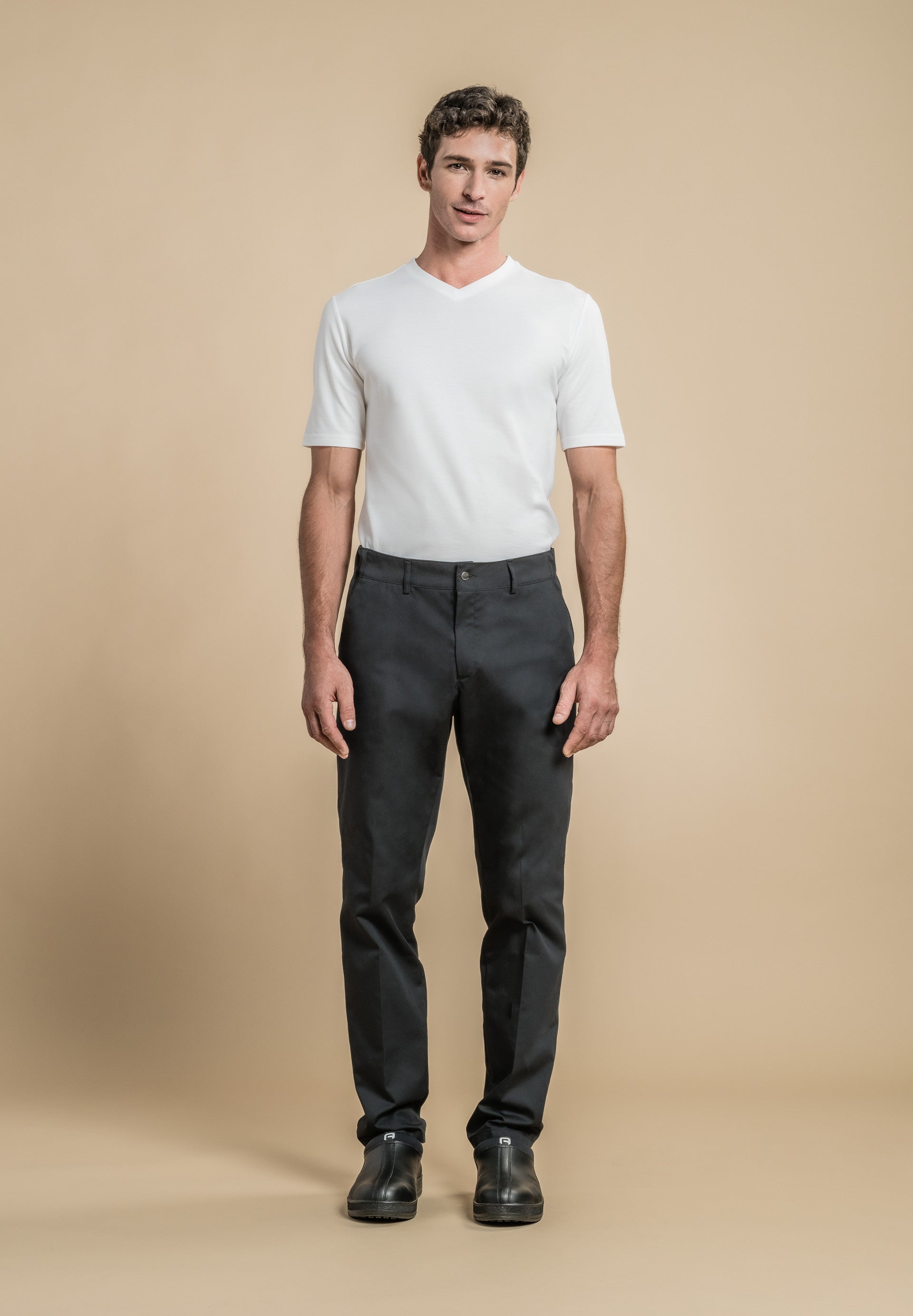 Pantalon de cuisine mixte ELISEOS - Noir