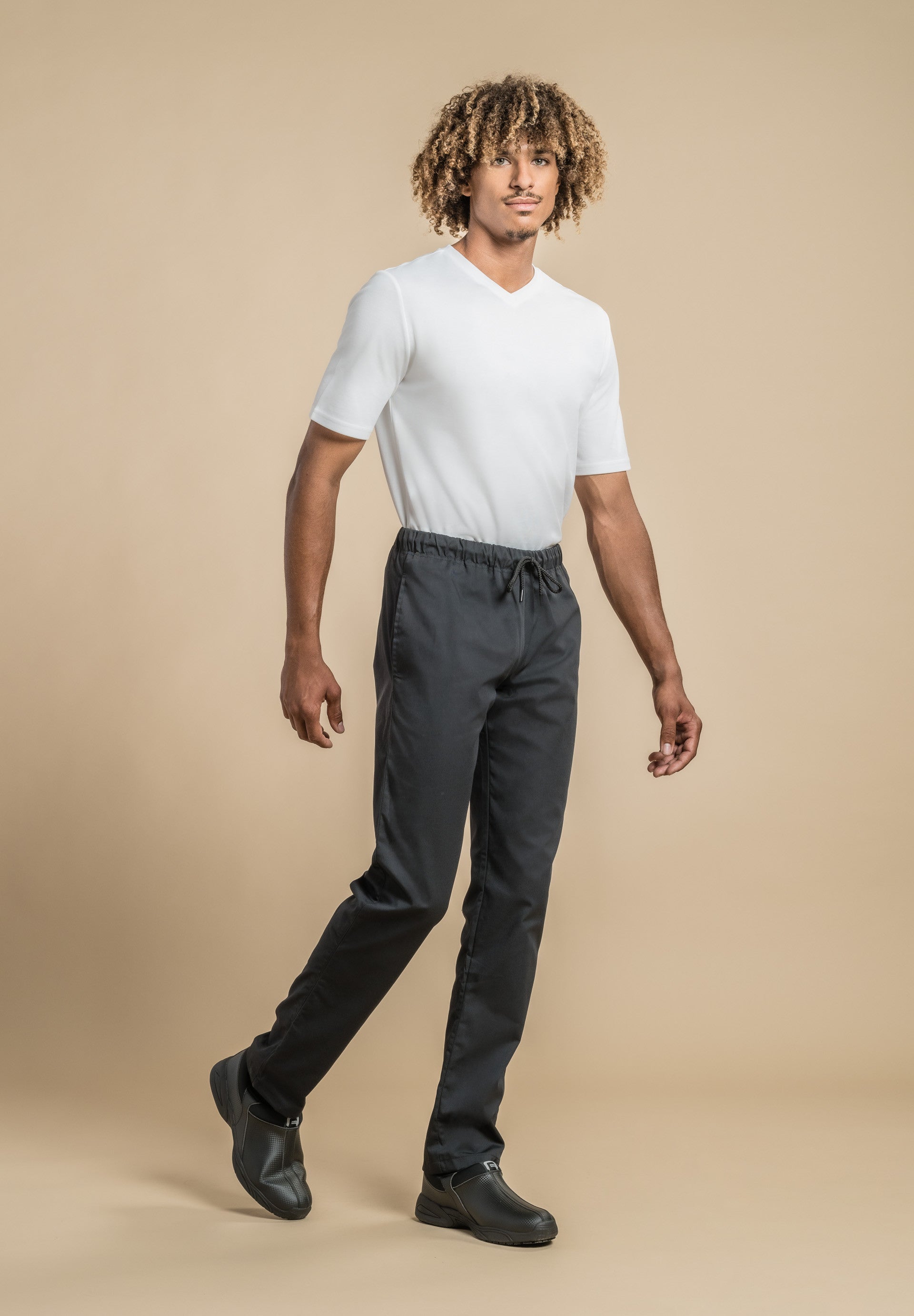 Pantalon de cuisine mixte MISTRAL - Noir