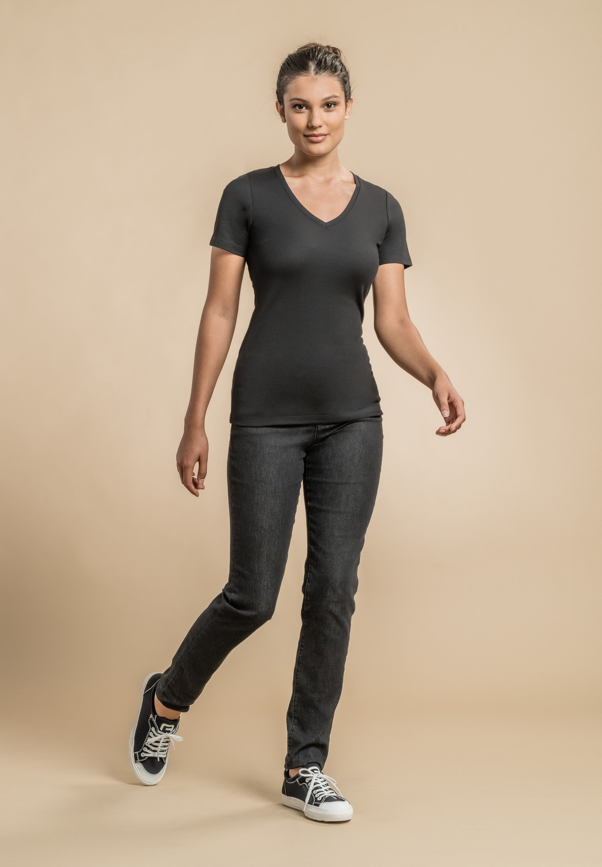 T-shirt manches courtes -OMEGA - Noir