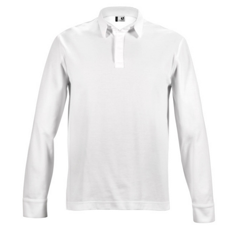 Polo manches longues - OXO - Blanc