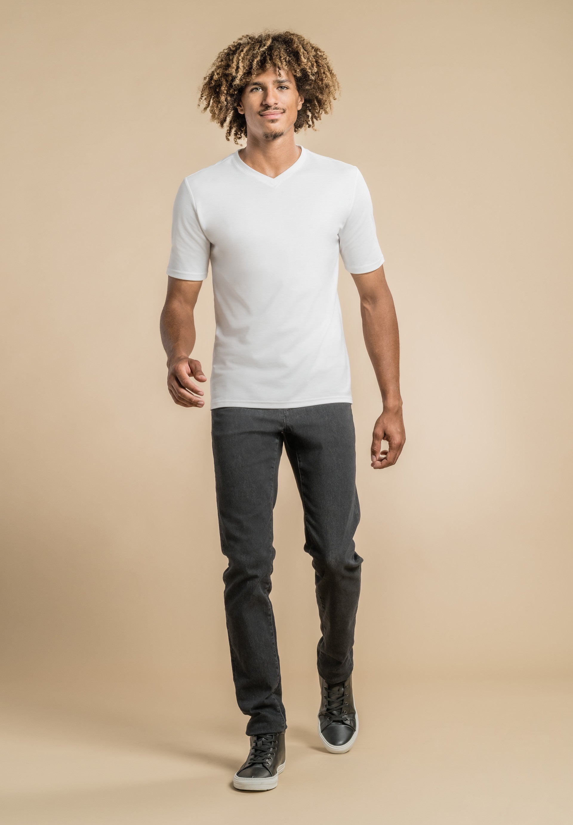 T-Shirt manches courtes - ALPHA - Blanc
